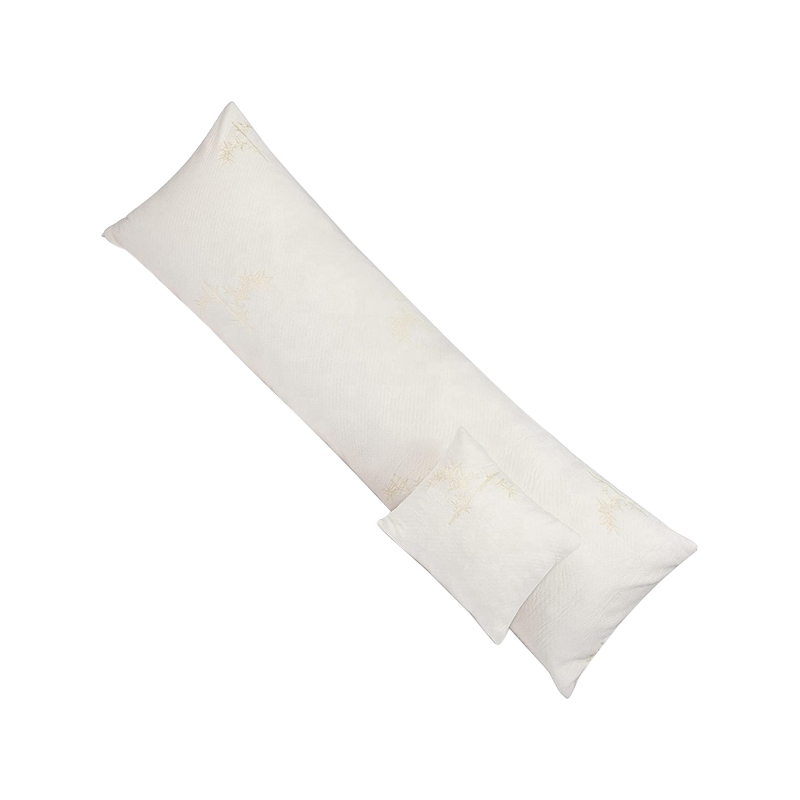 Memory Foam Nakkestøtte Rullepude Bolster Puder Lindrer nakkesmerter med Komfortabel Lang Velegnet til sidesove