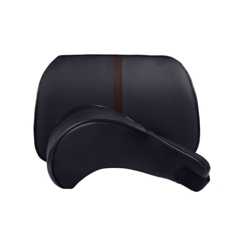 Interiørtilbehør Bilpude Nakkestøtte Bil Nakkepude Sæderyg Læder Lumbar Bil Lumbar Memory Foam